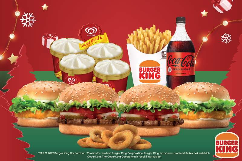 Burger King'ten yeni yıl temalı ambalajlar