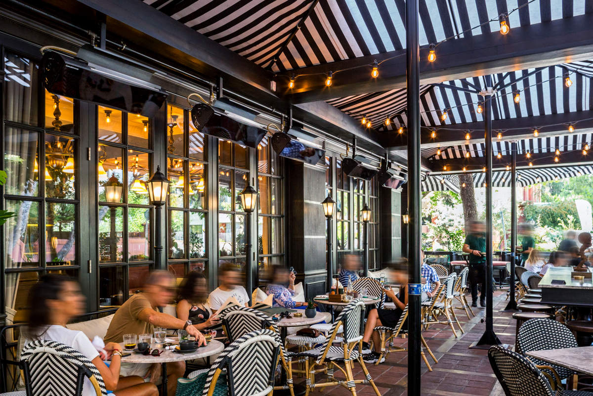 Cafe ve restoranların açık alanlarındaki doğal sıcaklık: Goldsun Elite