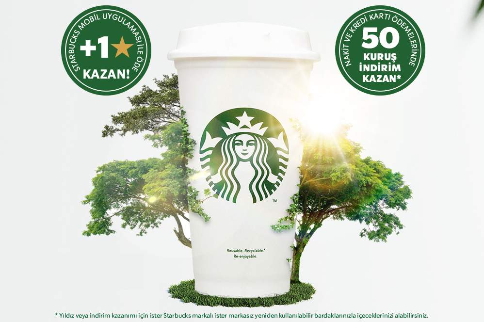 Starbucks’tan kendi bardağını getirenlere özel ayrıcalıklar 