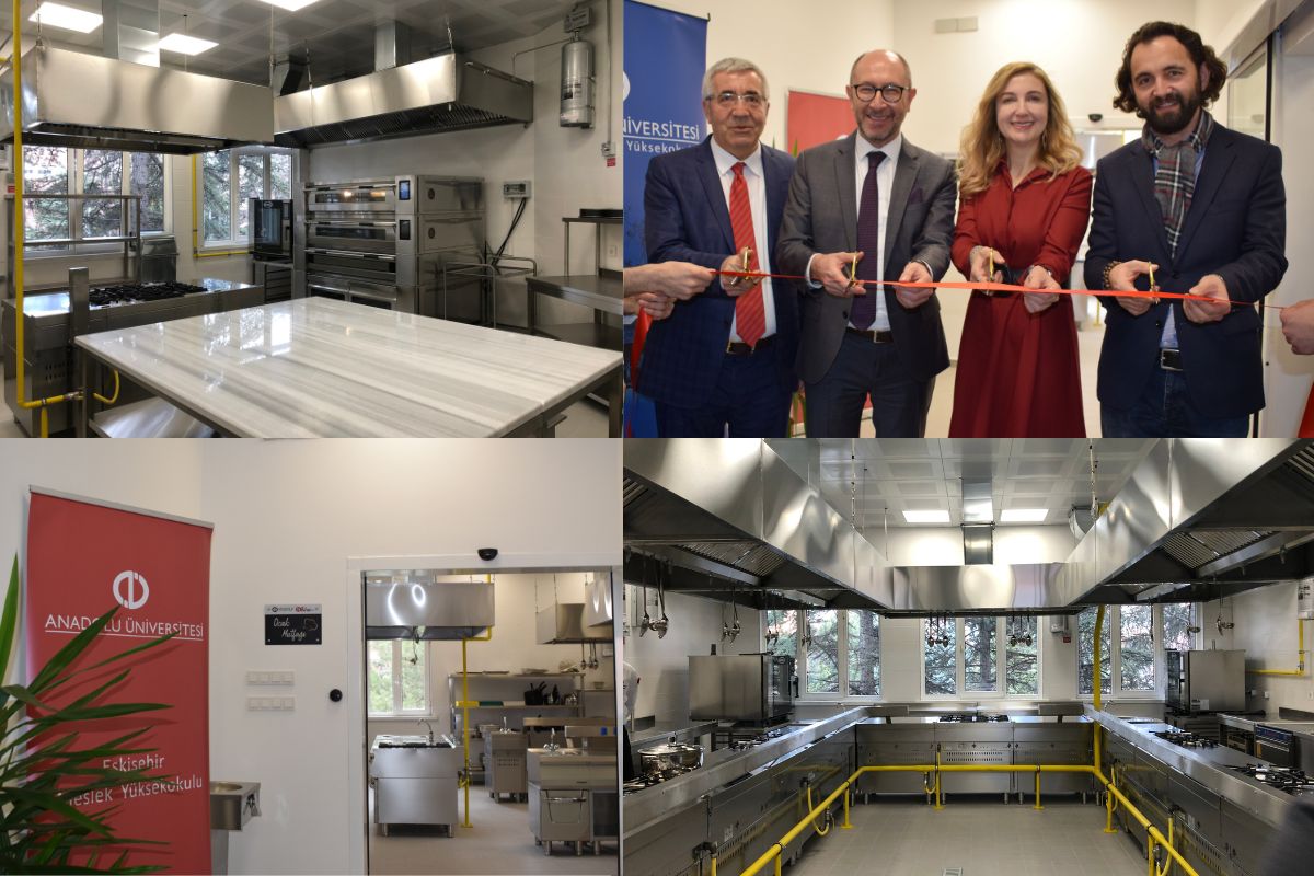 Anadolu Üniversitesi, son teknolojiye sahip uygulama mutfaklarını açtı