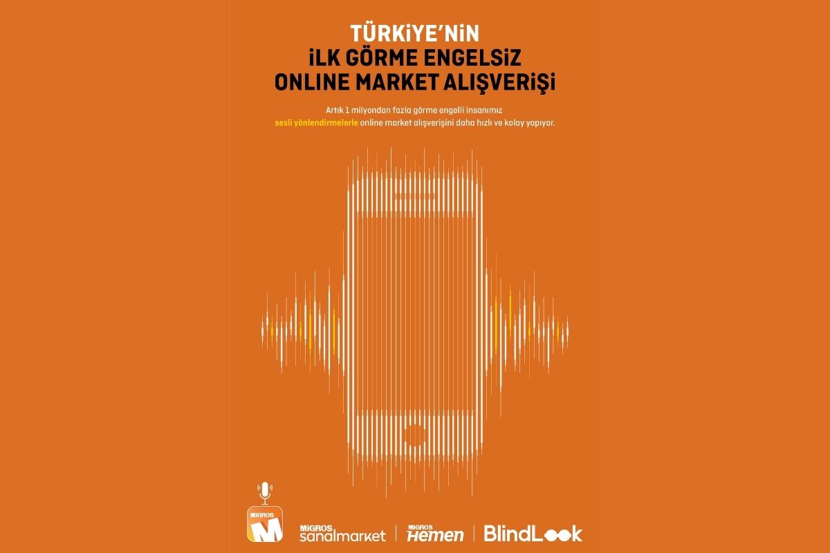 Migros'tan Türkiye'nin ilk görme engelsiz online market platformu